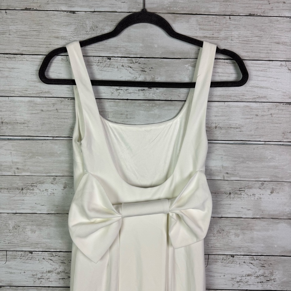 Lulus Loving Fate White Bow Square Neck Backless Maxi Dress White Size XS - Picture 5 of 6